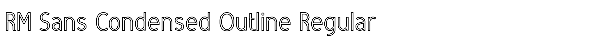 RM Sans Condensed Outline Regular image
